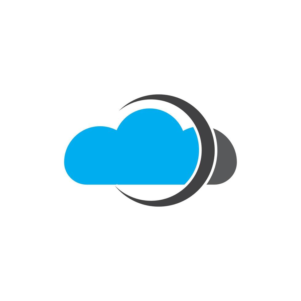 vettore logo cloud