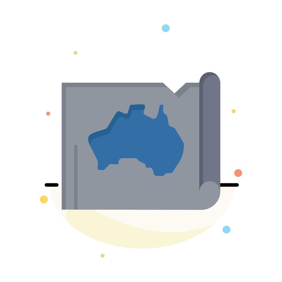 Australia australiano nazione Posizione carta geografica viaggio attività commerciale logo modello piatto colore vettore