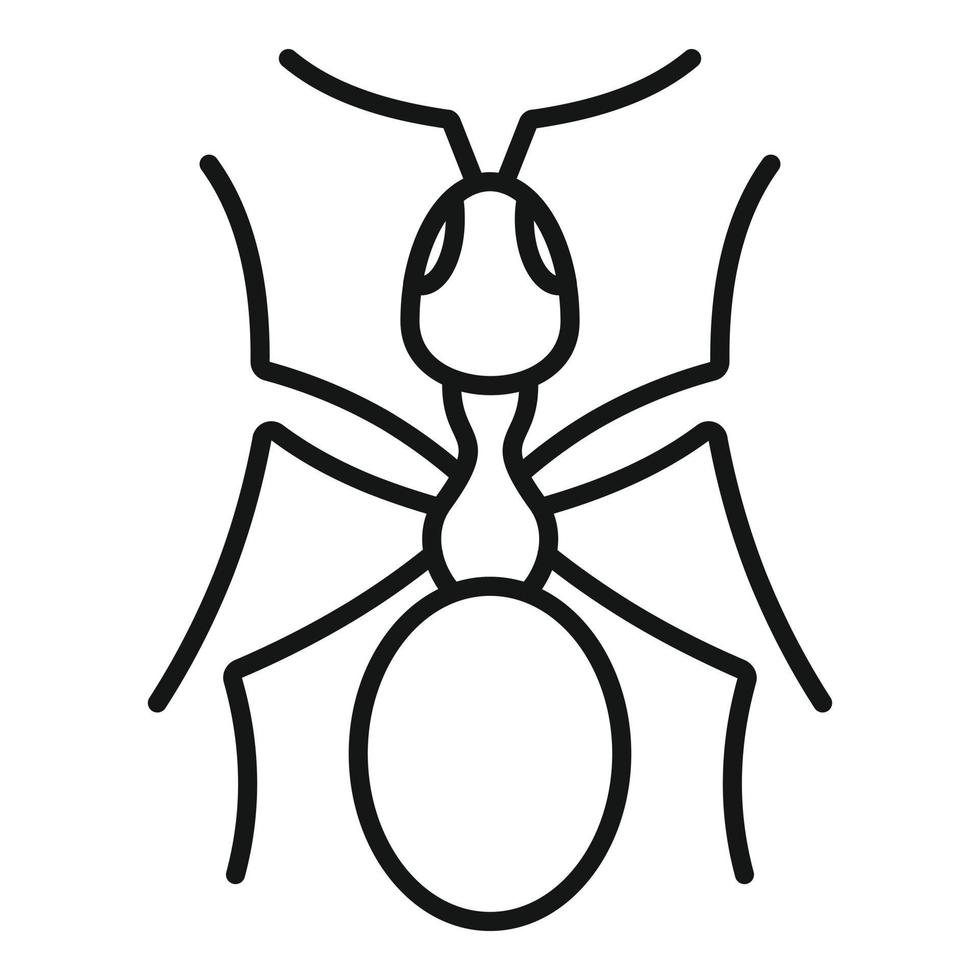 Regina formica icona, schema stile vettore