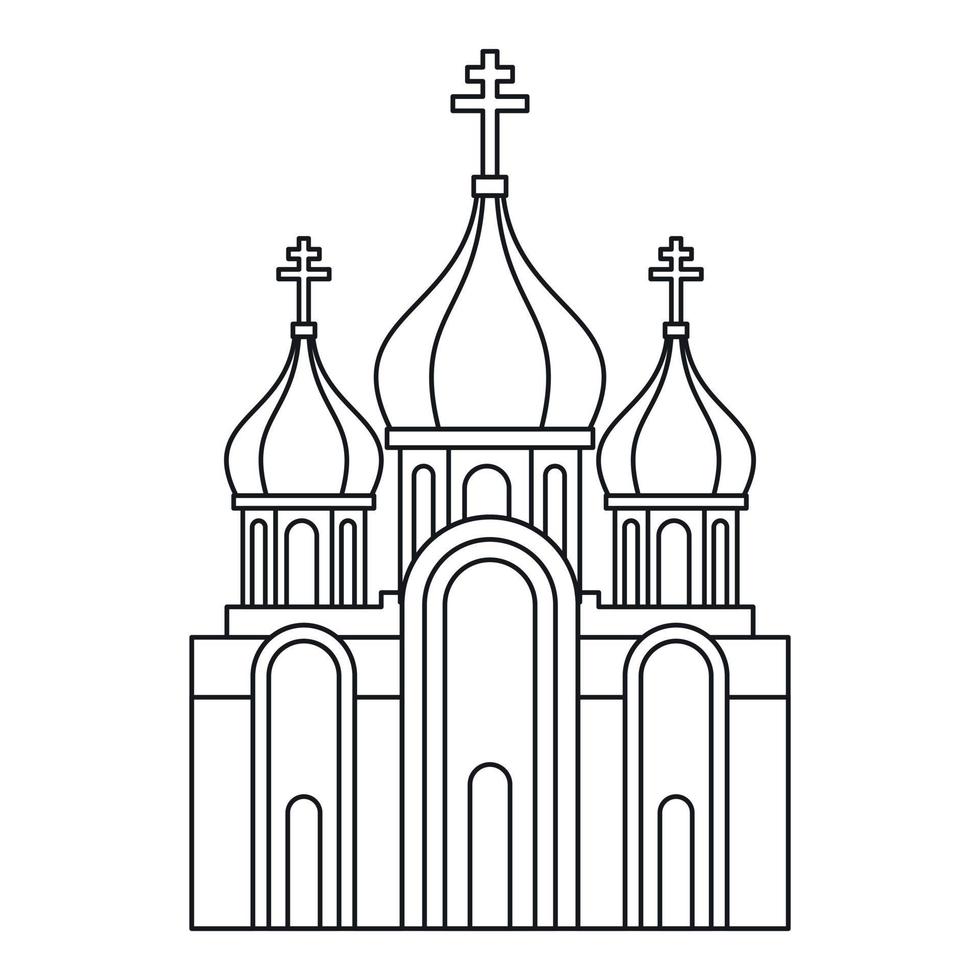 cristiano Chiesa icona, schema stile vettore