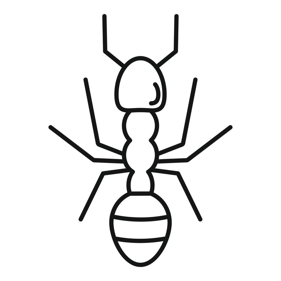 contadino formica icona, schema stile vettore