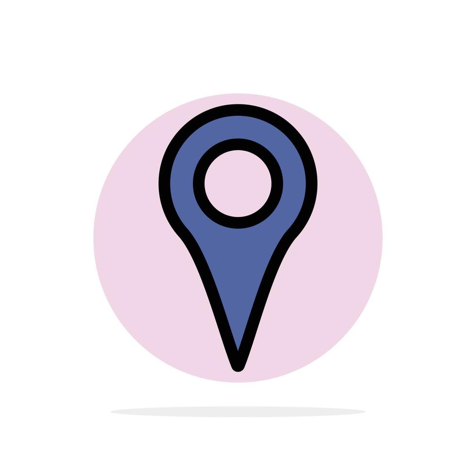 geo Posizione Posizione carta geografica perno astratto cerchio sfondo piatto colore icona vettore