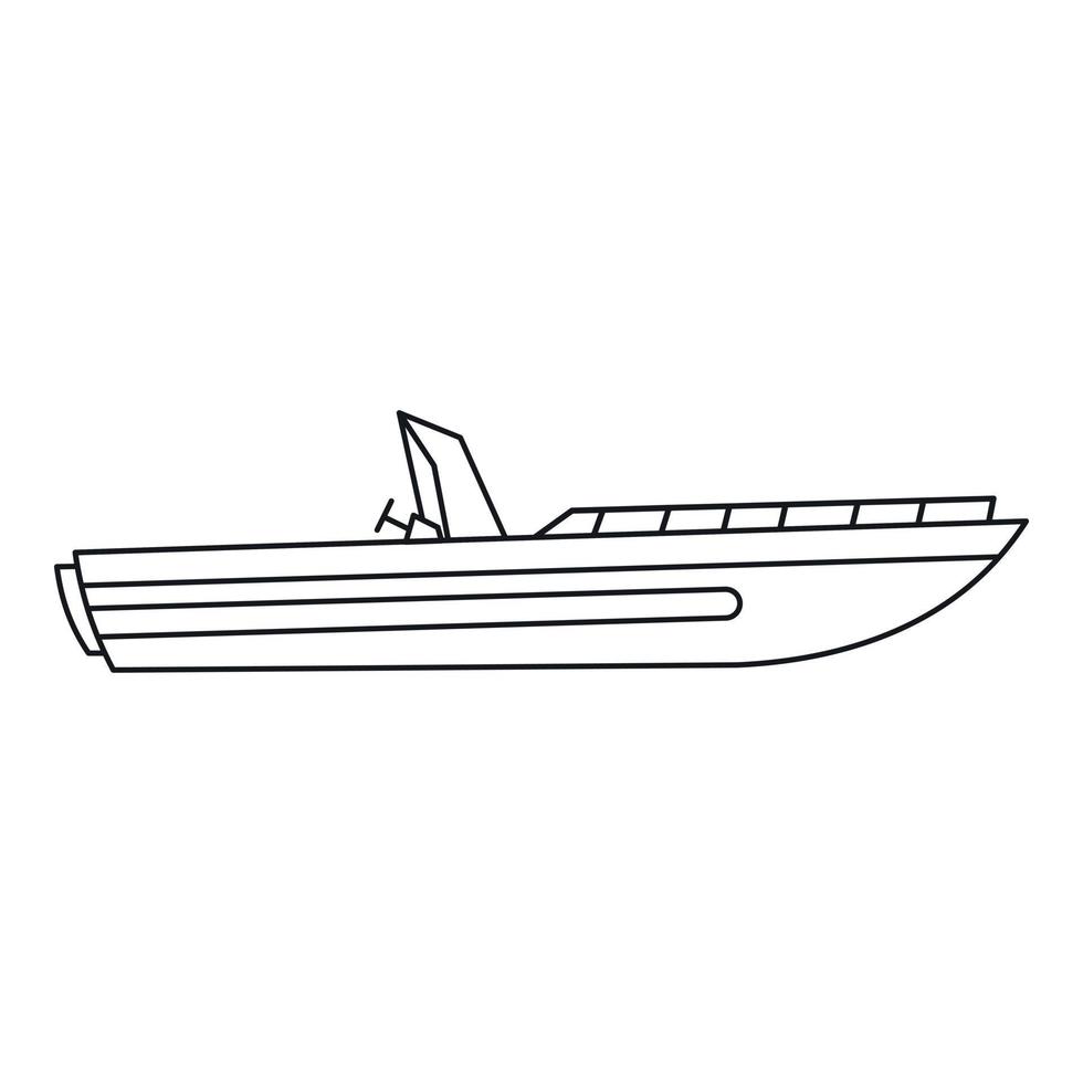 il motore velocità barca icona, schema stile vettore