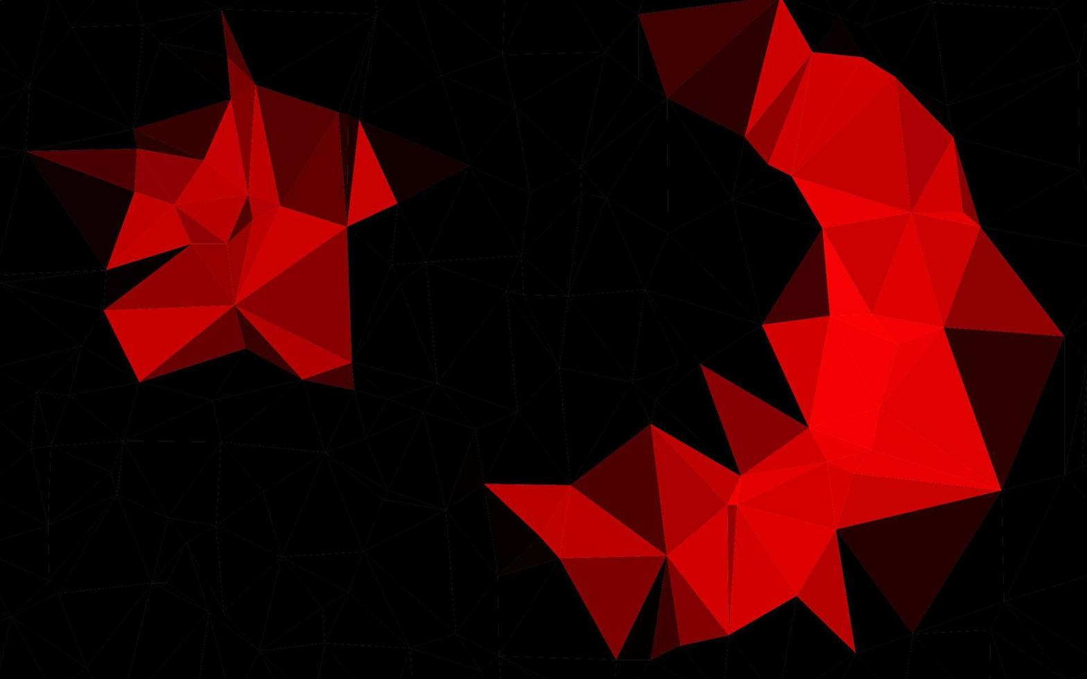layout poligonale astratto di vettore rosso chiaro.