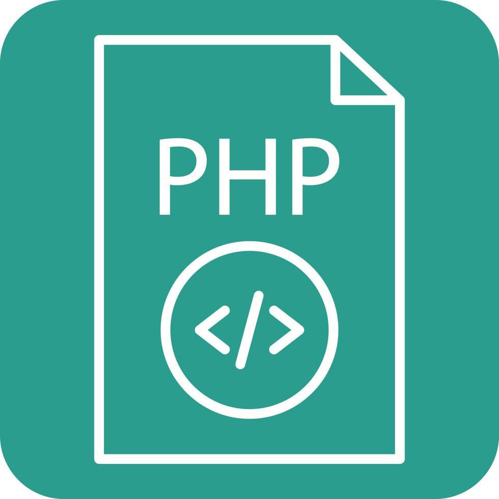 php file linea il giro angolo sfondo icone vettore