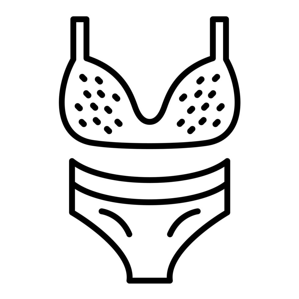 icona della linea bikini vettore