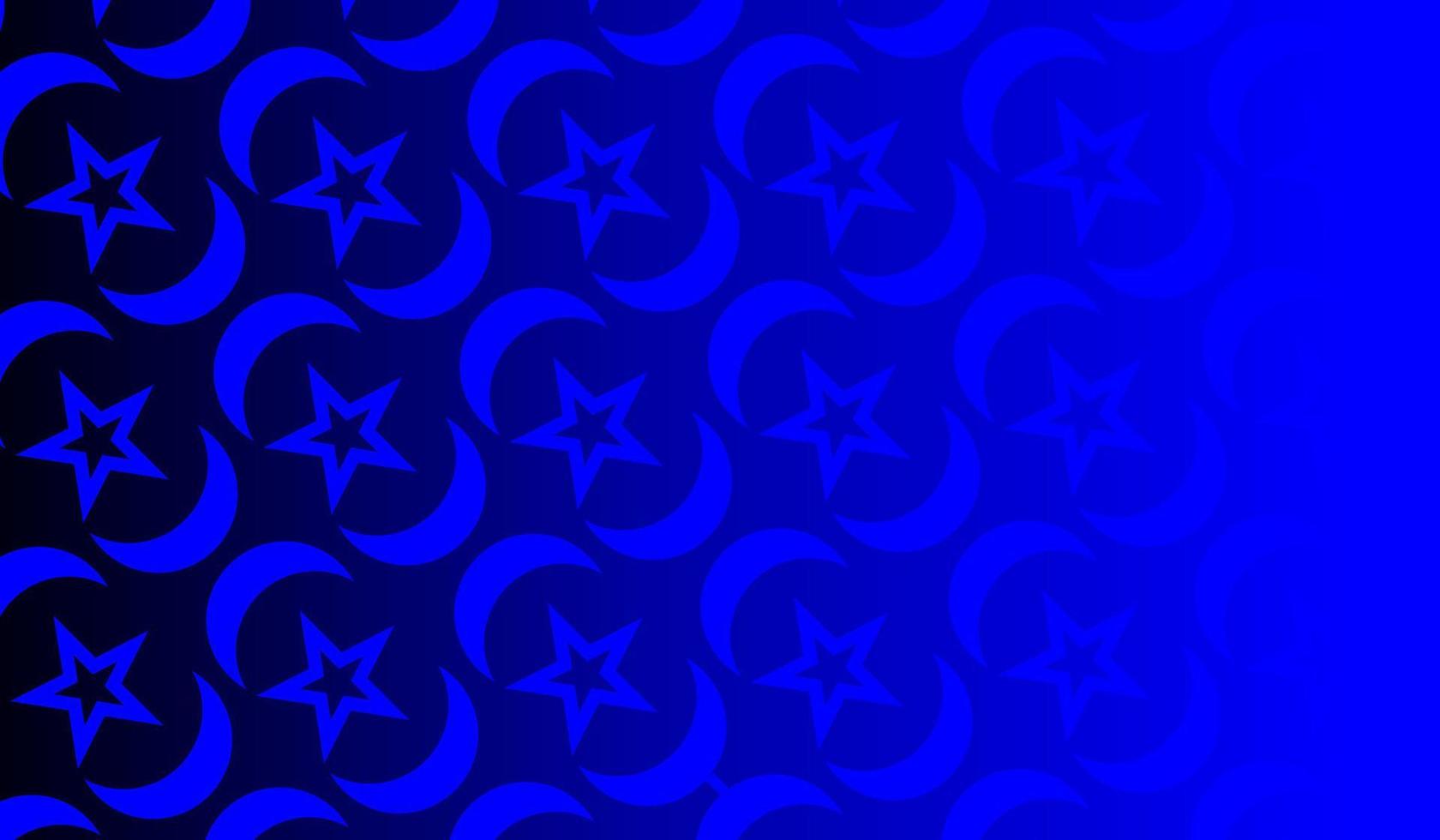 buio blu Luna inclinata stella sfondo. creativo, attraente e moderno illustrazioni. textures per complemento il tuo attività commerciale o design esigenze vettore