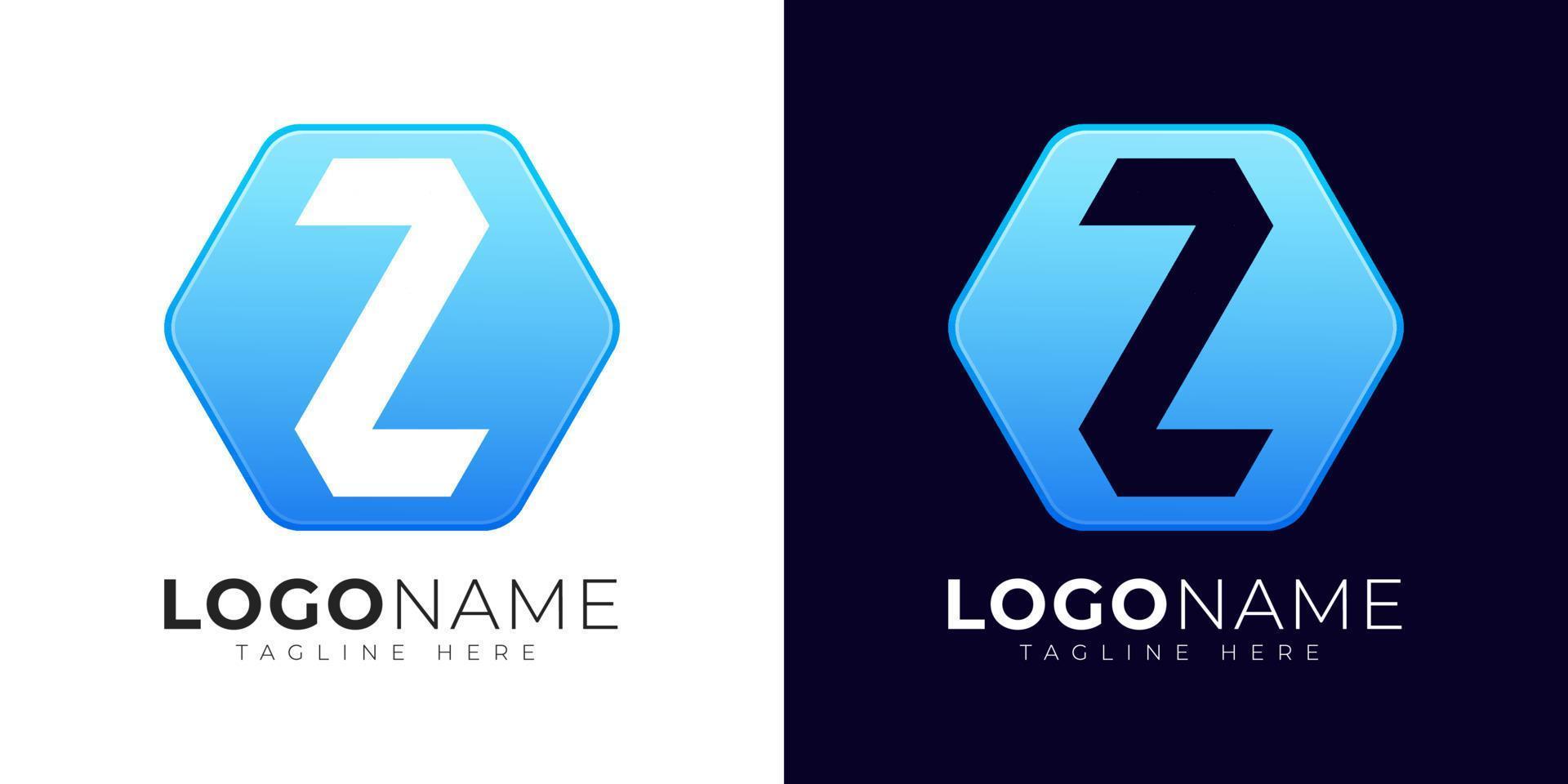 lettera z logo vettore design modello. moderno lettera z logo icona con colorato geometria forma.