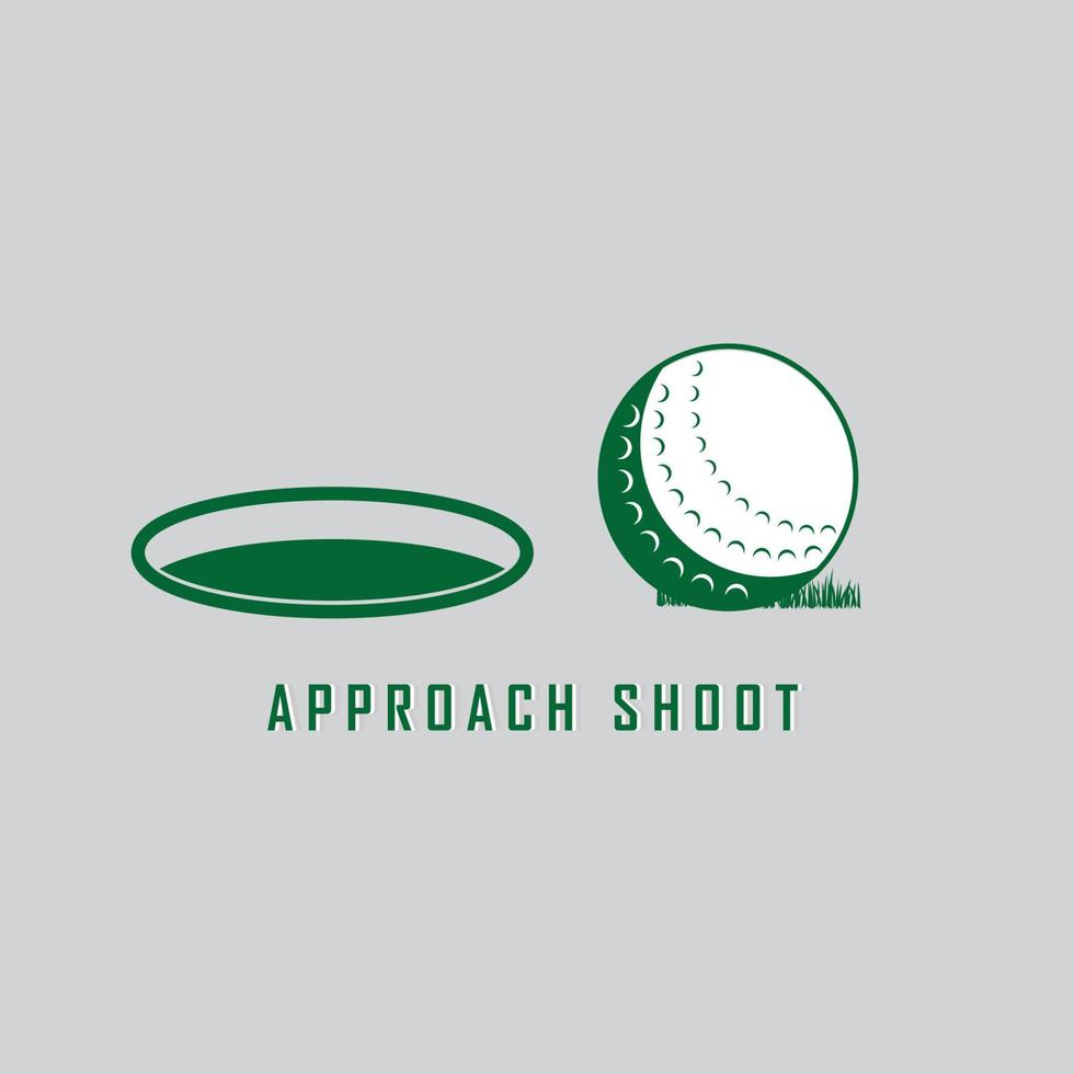 golf logo e vettore con slogan modello
