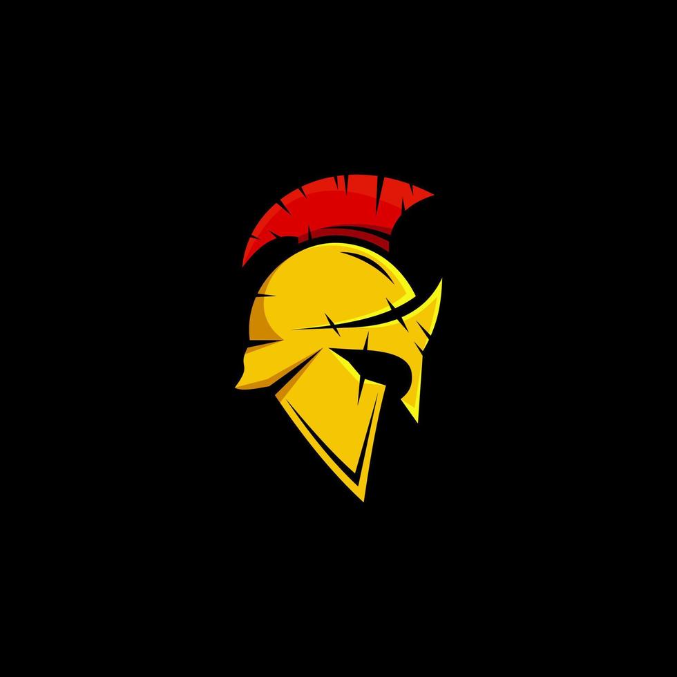 Elmo da guerriero spartano - design del logo della maschera sparta, adatto alle tue esigenze di design, logo, illustrazione, animazione, ecc. vettore