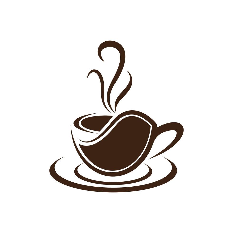 immagini del logo della tazza di caffè vettore