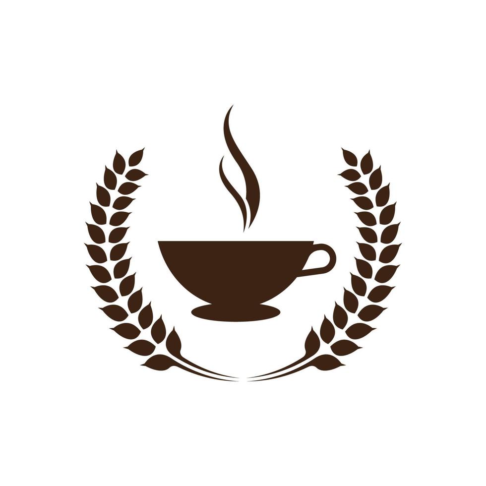 immagini del logo della tazza di caffè vettore