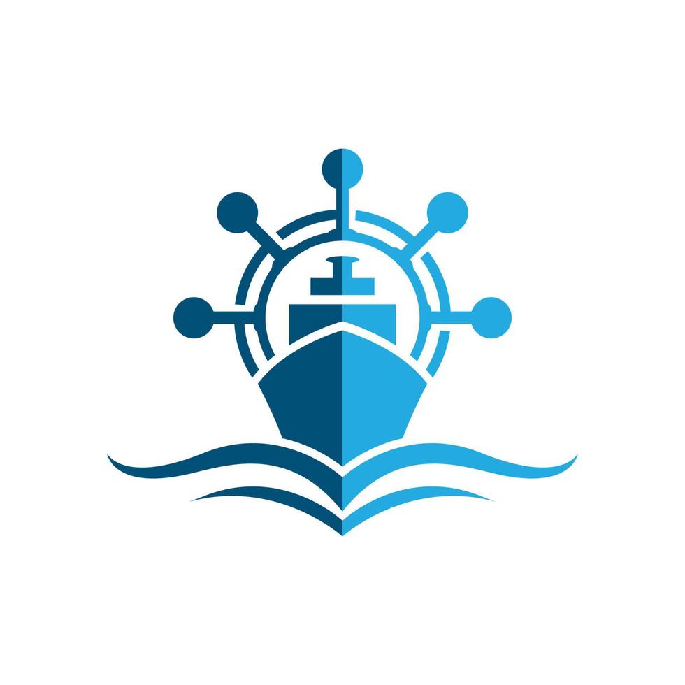 crociera nave simbolo vettore icona