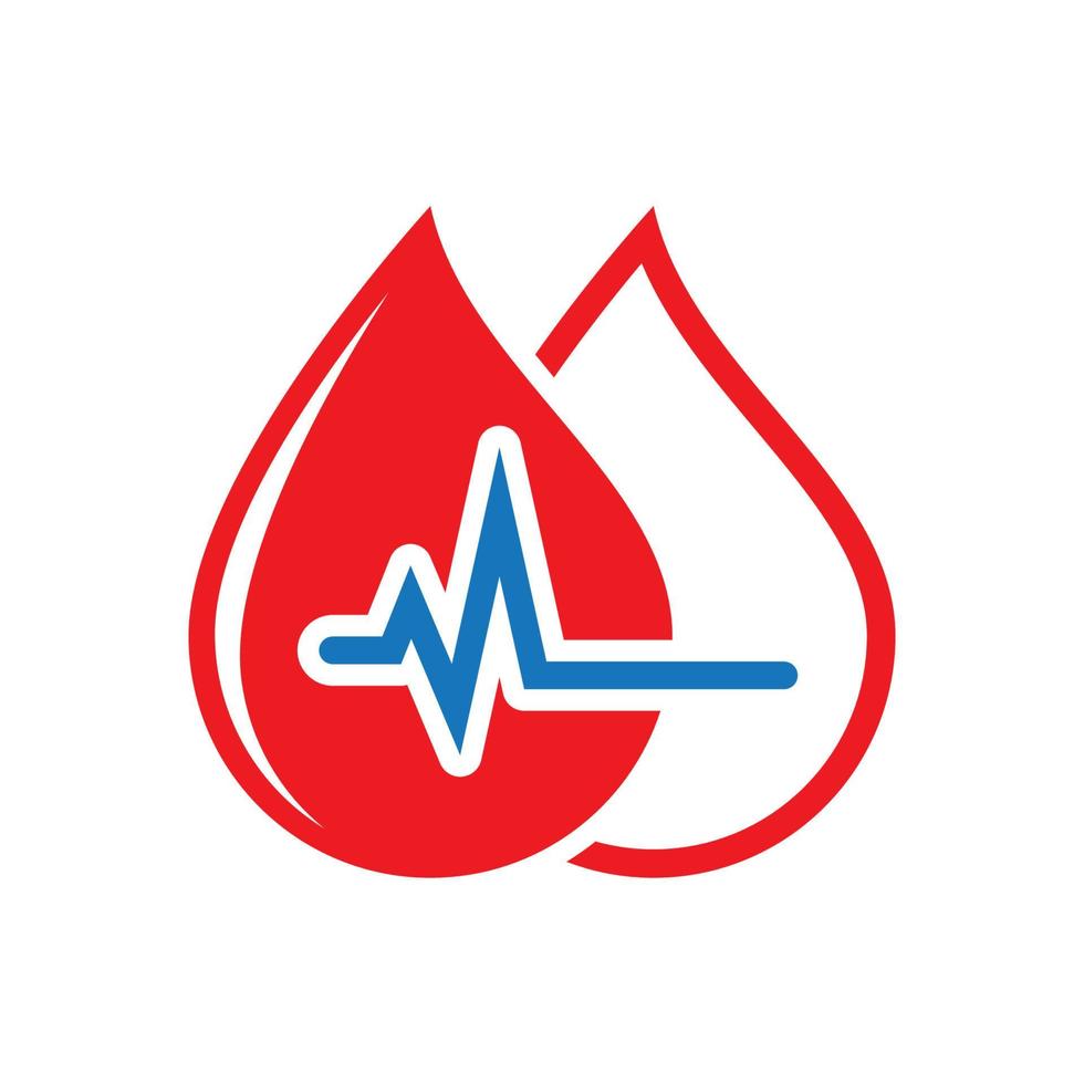 immagini del logo goccia di sangue vettore