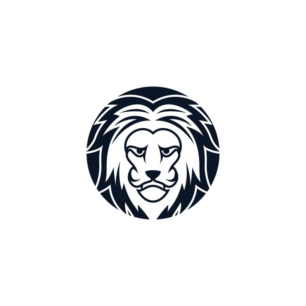 illustrazione di immagini del logo del leone vettore