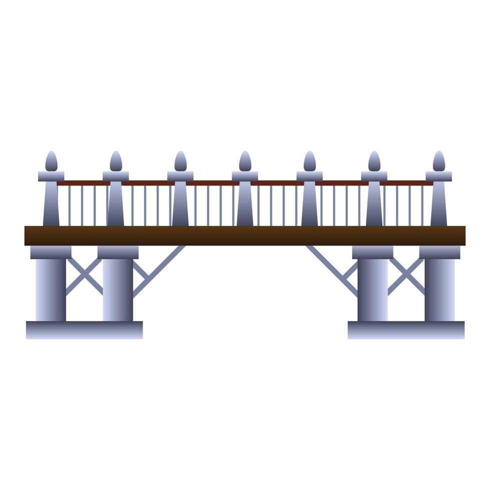 moderno ponte icona, cartone animato stile vettore