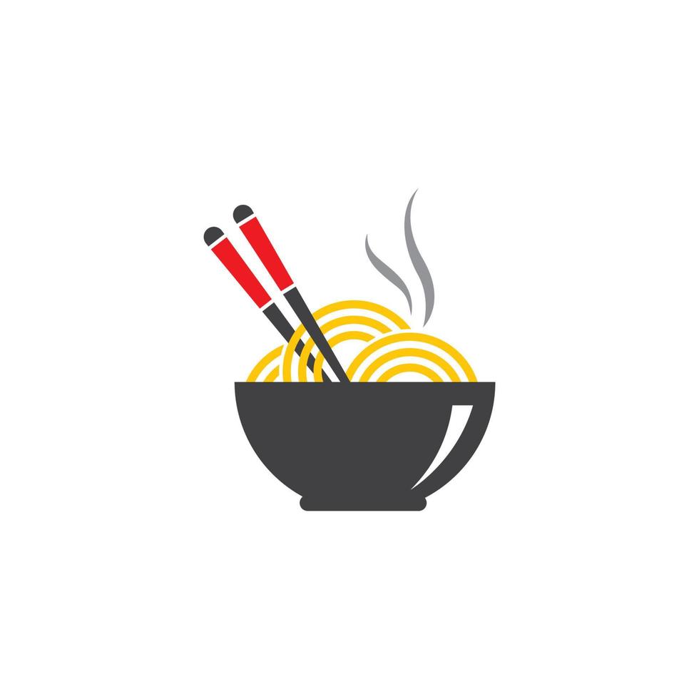 caldo spaghetto logo vettore icona