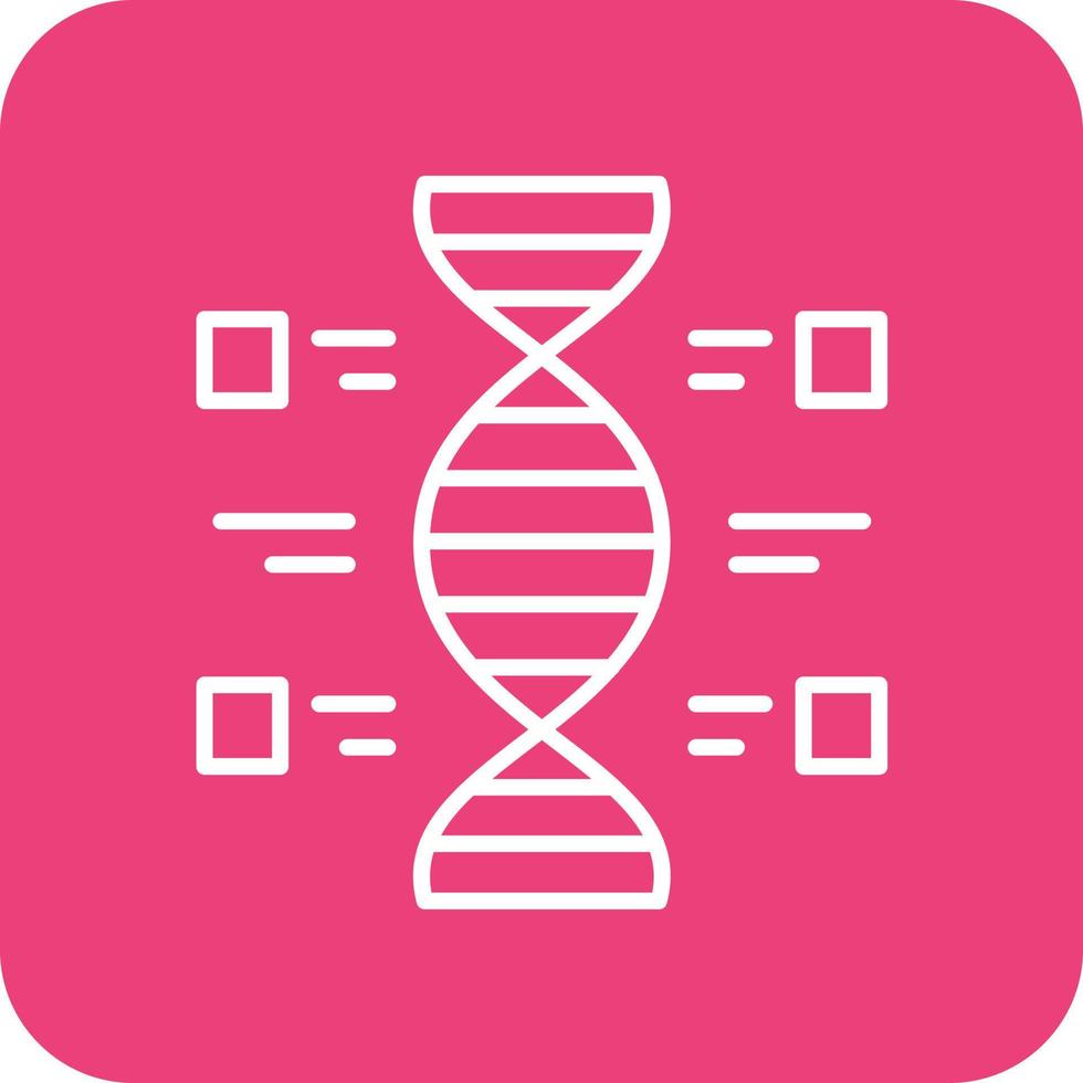 dna linea il giro angolo sfondo icone vettore