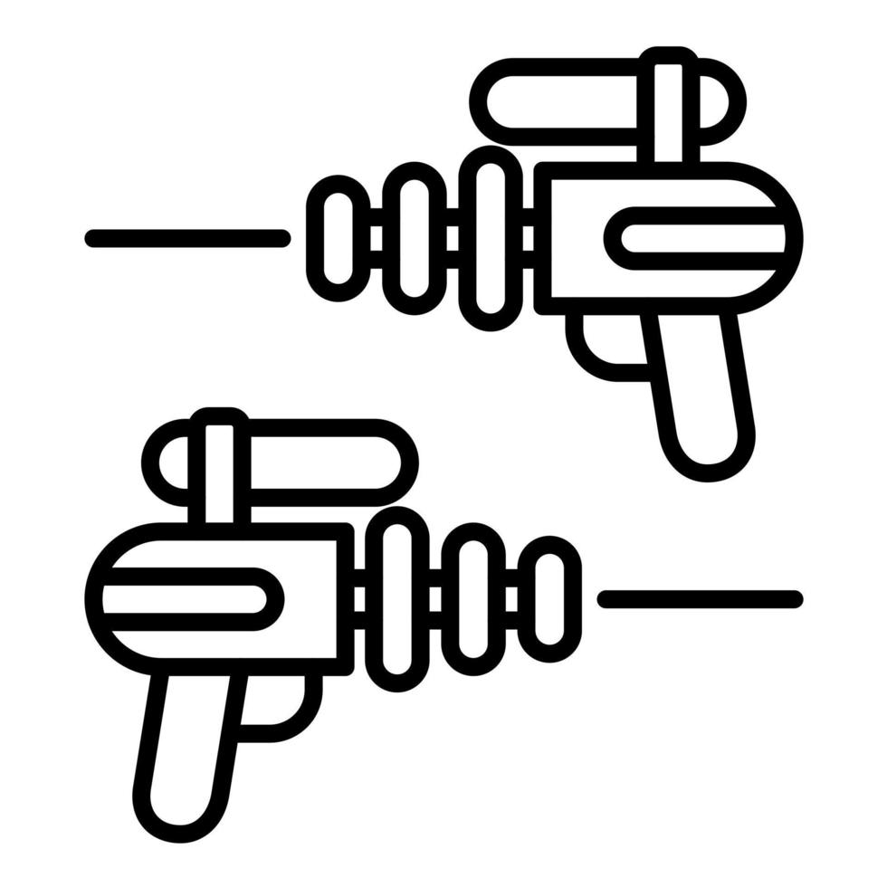 laser battaglia linea icona vettore