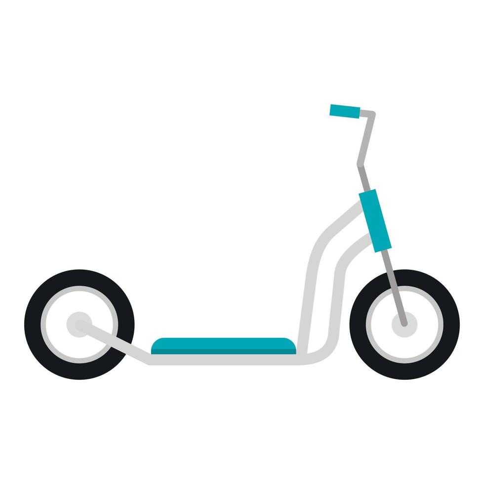scooter icona, piatto stile vettore