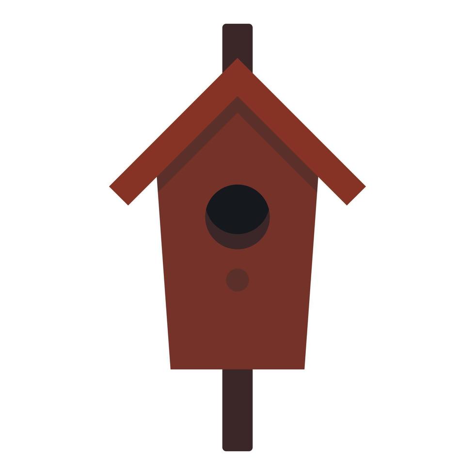 birdhouse icona, piatto stile vettore