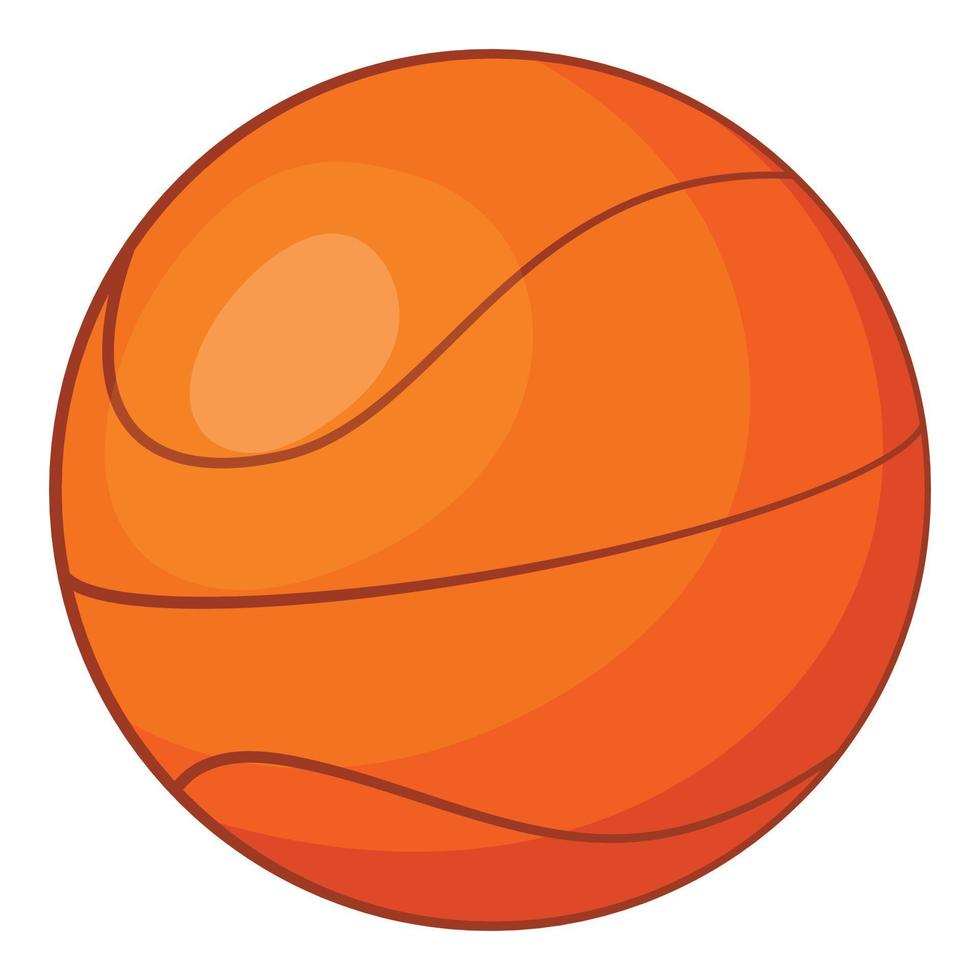 pallacanestro icona, cartone animato stile vettore