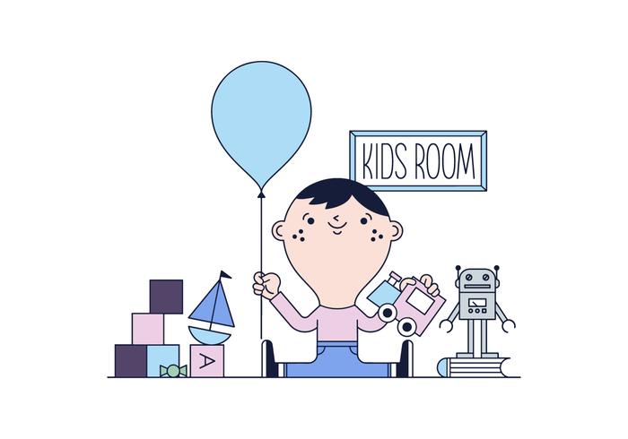 Kid Room Vector gratuito