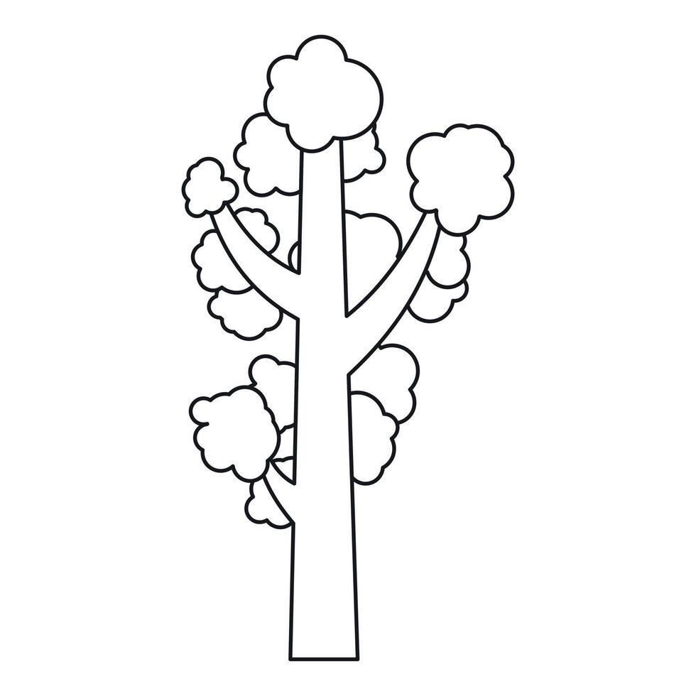 albero icona, schema stile vettore