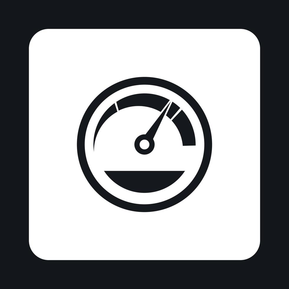 tachimetro icona nel semplice stile vettore