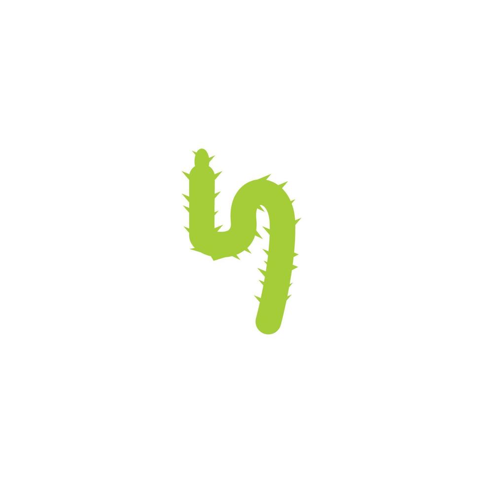 cactus logo icona design modello piatto vettore