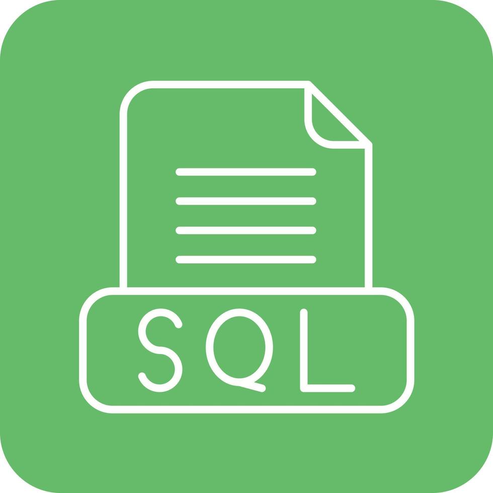 sql file linea il giro angolo sfondo icone vettore