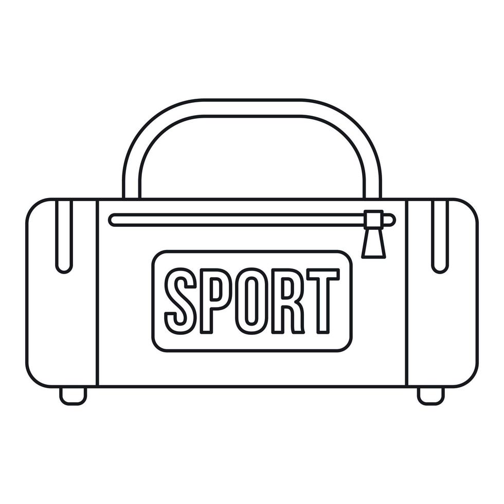 gli sport Borsa icona, schema stile vettore