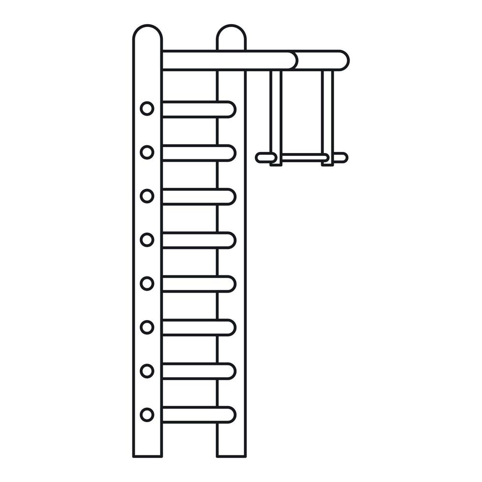 svedese scala icona, schema stile vettore