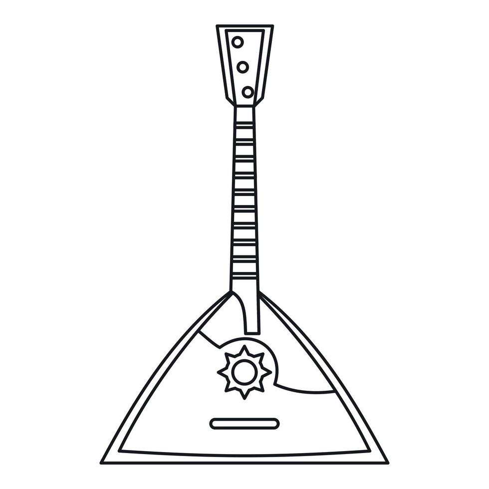 russo balalaica icona, schema stile vettore