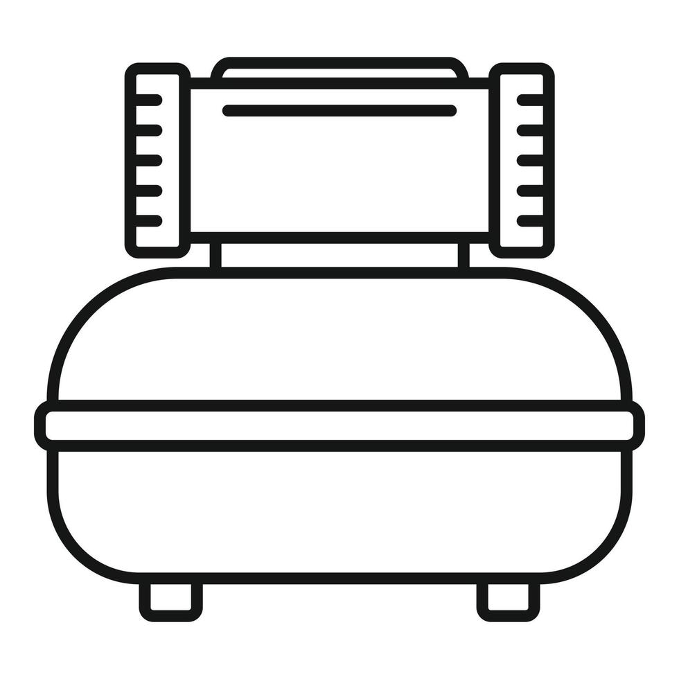 auto aria compressore icona, schema stile vettore