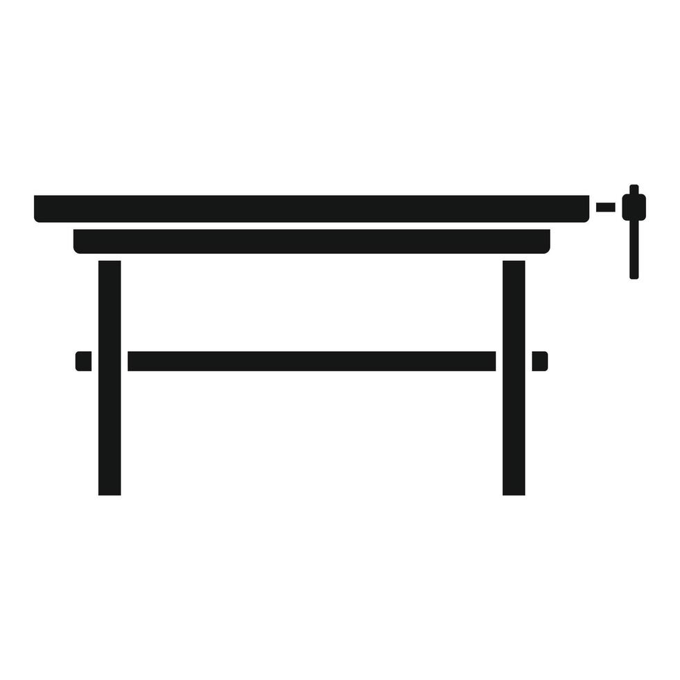 falegname opera tavolo icona, semplice stile vettore