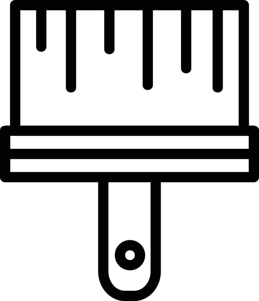 icona della linea del pennello vettore