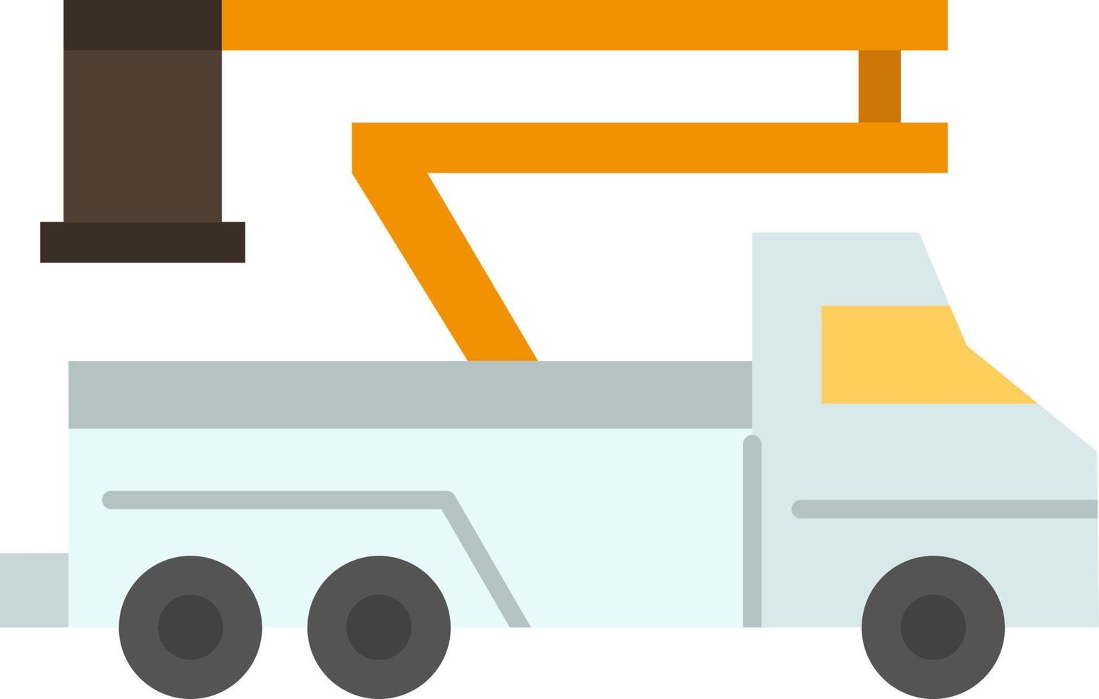 gru camion sollevamento sollevamento trasporto piatto colore icona vettore icona bandiera modello