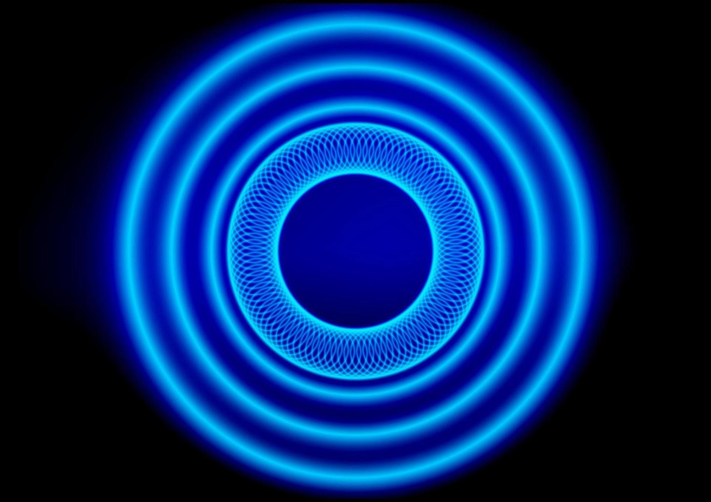 grafica design cerchio splendore con blu tono sfondo vettore illustrazione