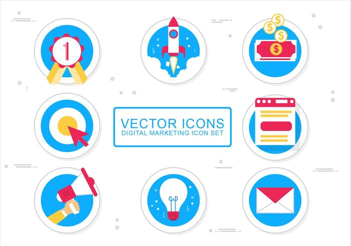 Set di icone vettoriali gratis media design