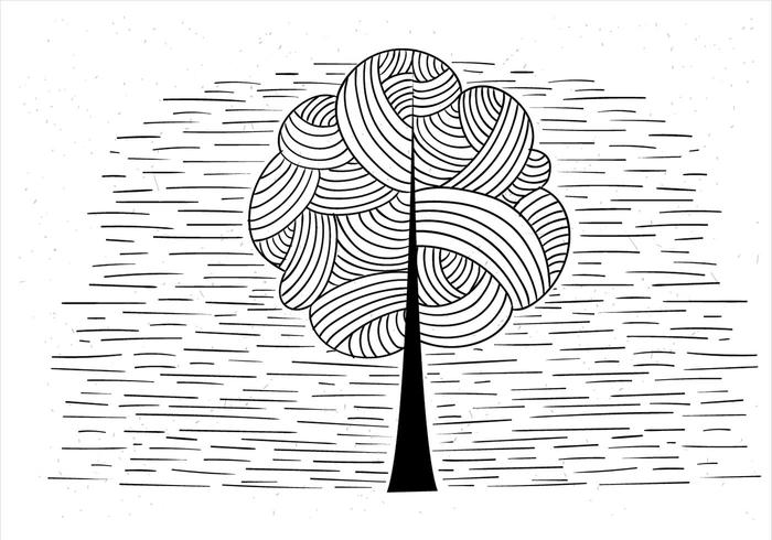 Illustrazione dell'albero di vettore