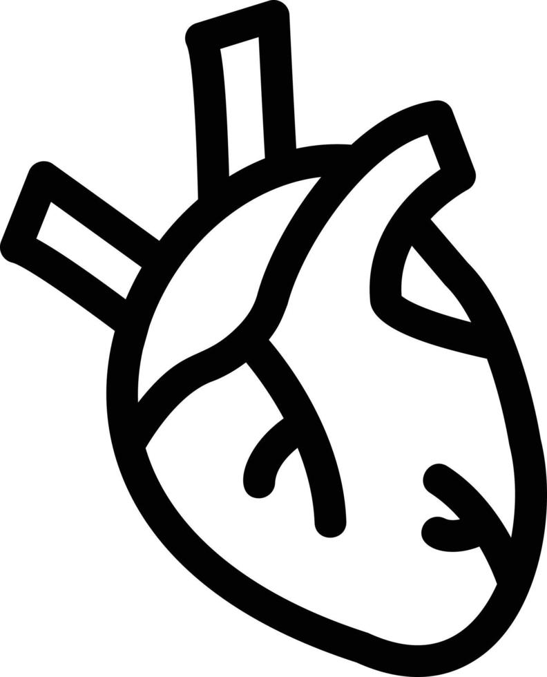 icona della linea del cuore vettore