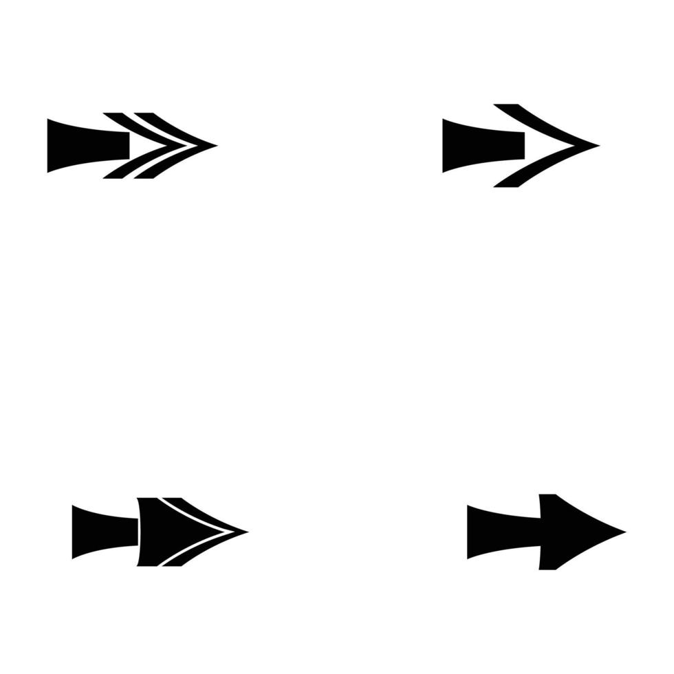 freccia icona set vettoriale