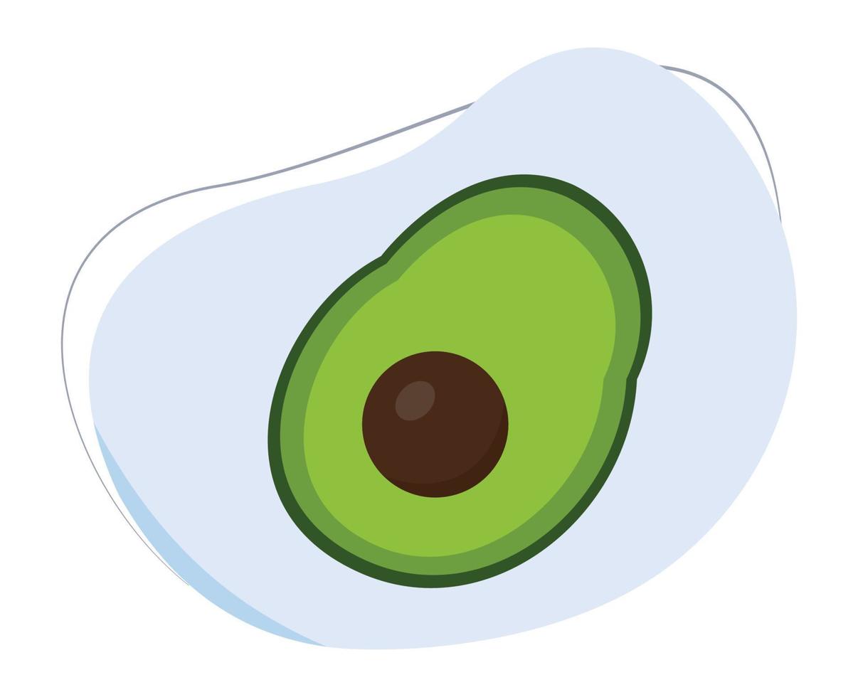 avocado cartone animato vettore icona. avocado frutta. cartone animato vettore icona isolato su bianca sfondo.