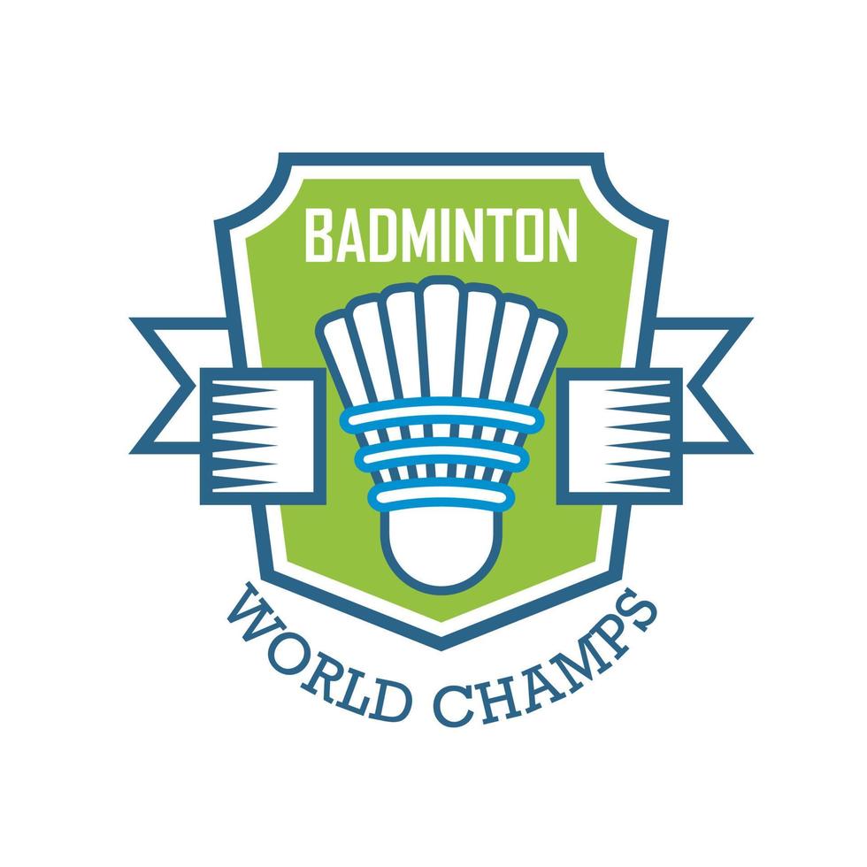 badminton logo design gli sport logo vettore