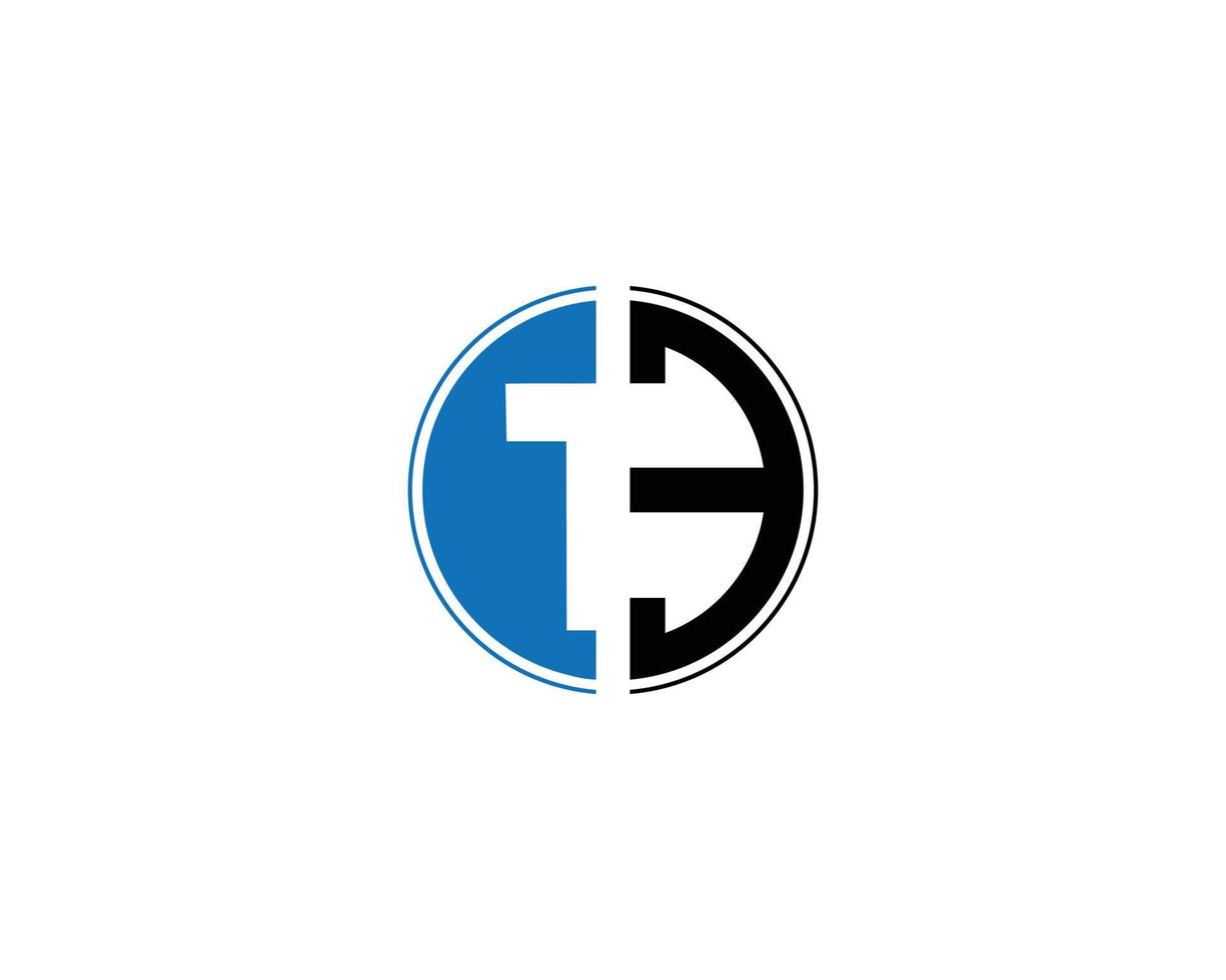 astratto lettera TE logotipo moderno logo idea cartello emblema vettore icona vettore modello.