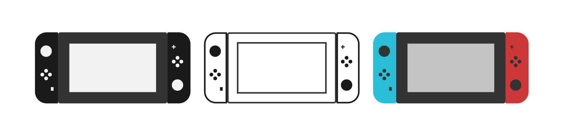 nintendo interruttore consolle vettore illustrazione vettore interruttore