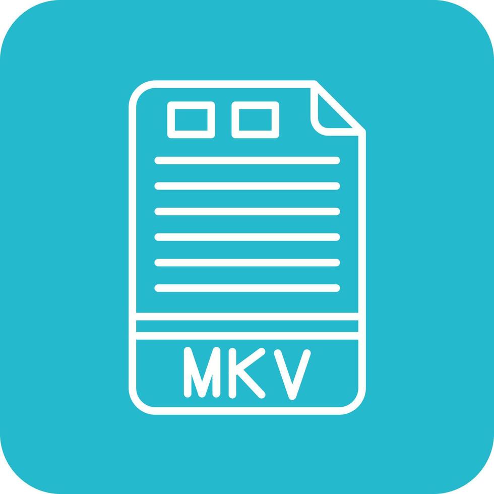 mkv linea il giro angolo sfondo icone vettore