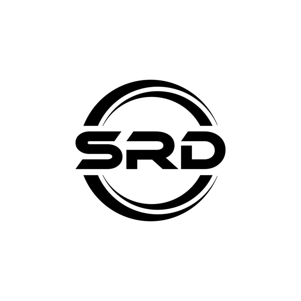 srd lettera logo design nel illustrazione. vettore logo, calligrafia disegni per logo, manifesto, invito, eccetera.