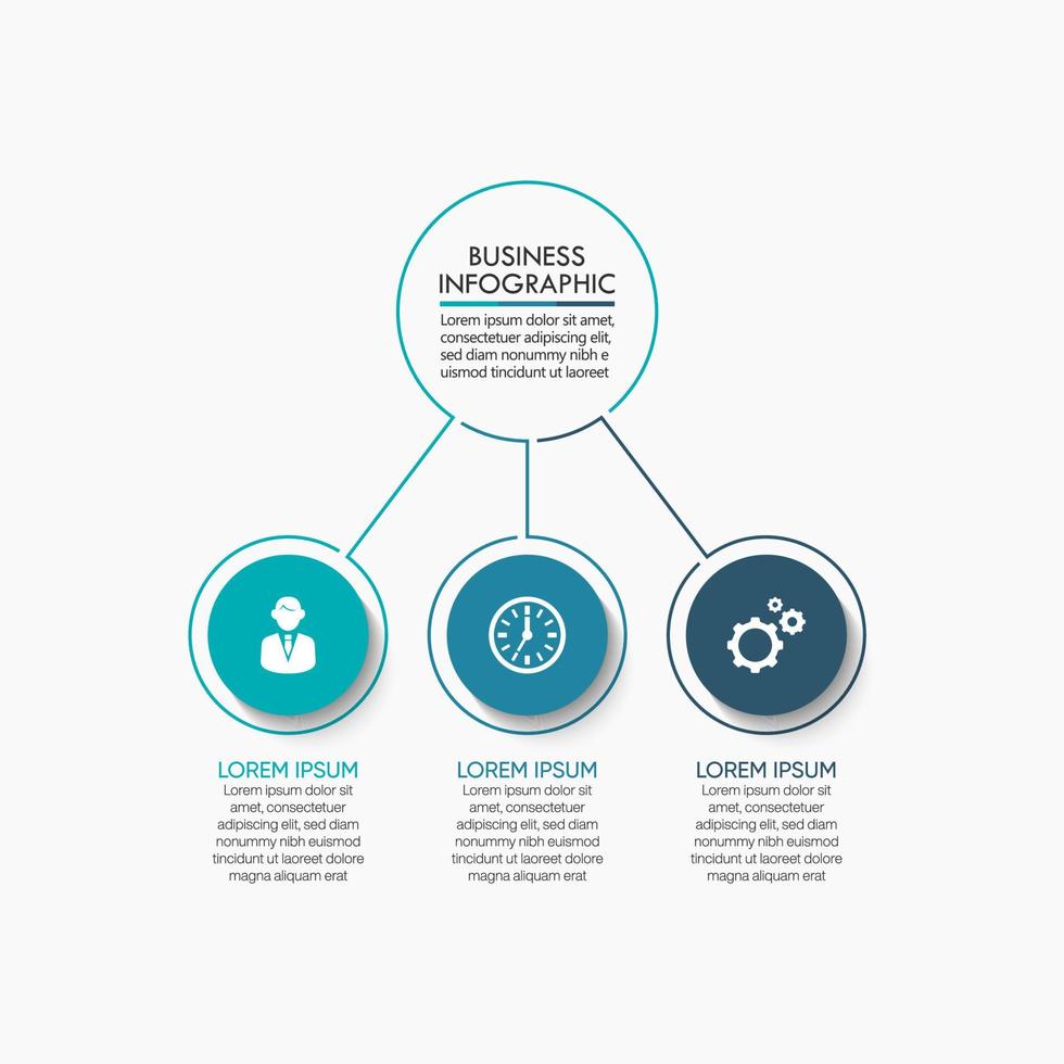 modello di presentazione aziendale infografica vettore